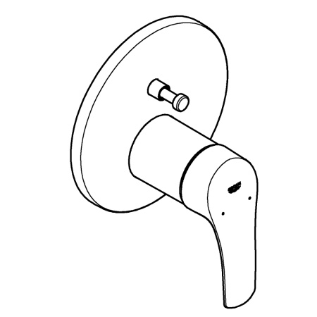 Смеситель однорычажный для ванны Grohe Eurosmart New 24043 003 (24043003) хром